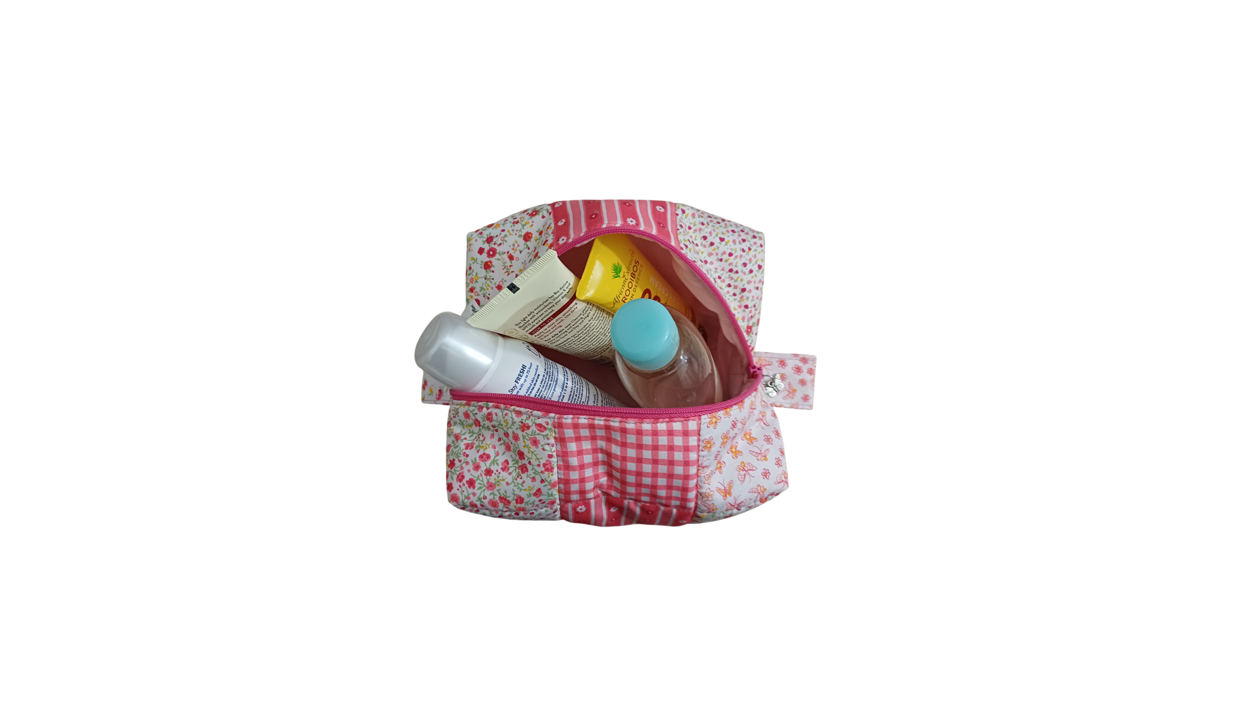 Quilted Patchwork Zipper Pouches - Image 4