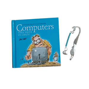 Little Book & Handmade Mini Bookmark Set: Computers, They drive us Crazy! By Helen Exley
