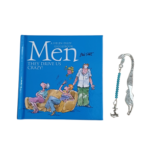 Little Book & Handmade Mini Bookmark Set: Men, They drive us Crazy! By Helen Exley