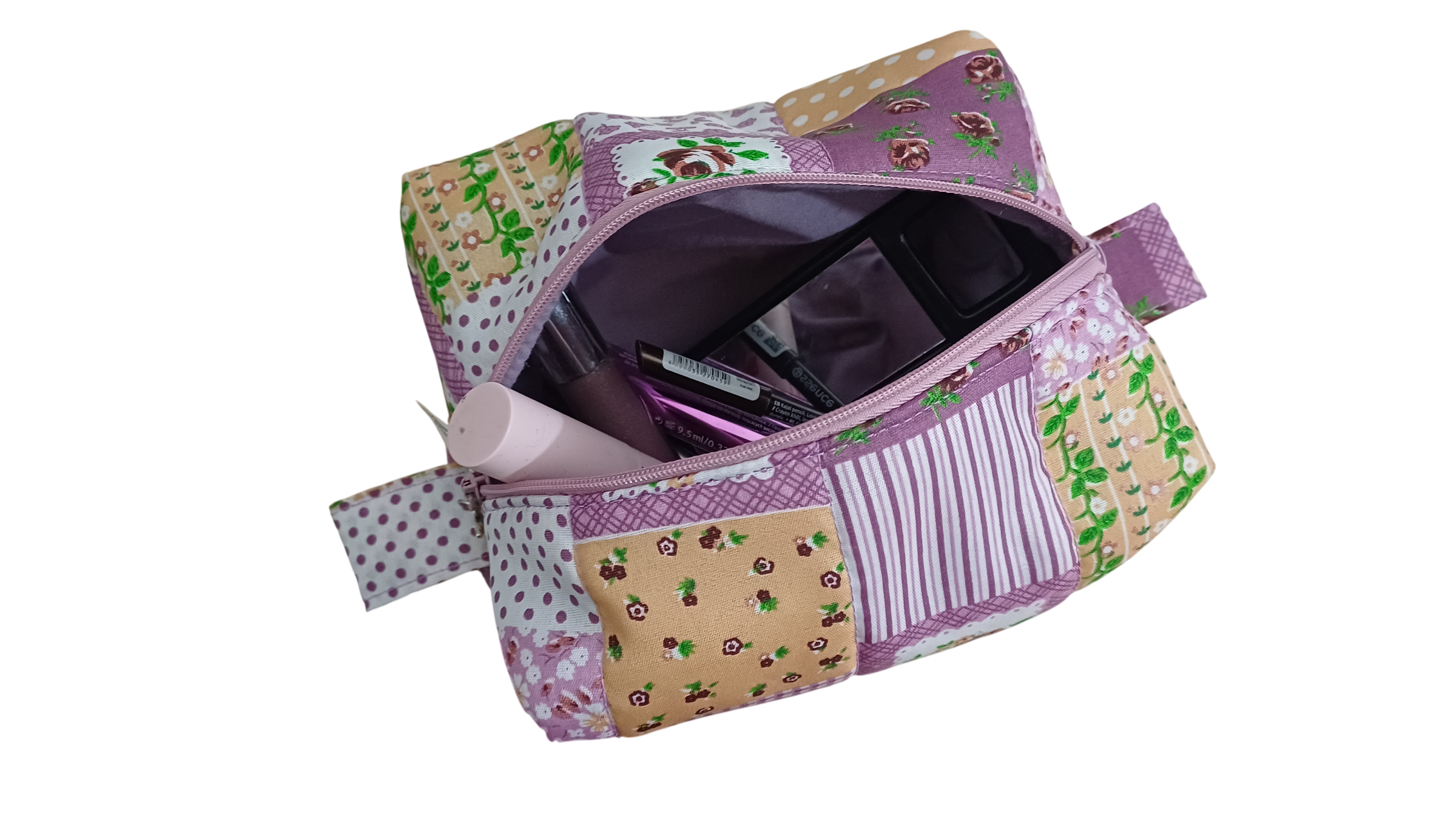 Quilted Patchwork Zipper Pouches - Image 16